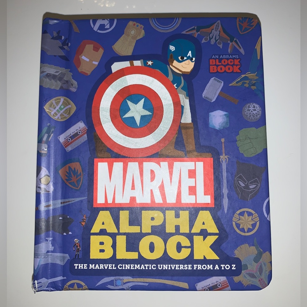 Marvel Alpha Alphabet Hard Board Book Pop Up 3d Letters NEW